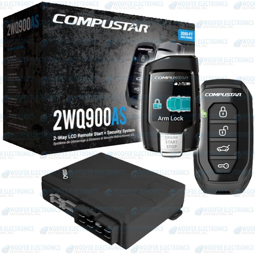 COMPUSTAR 2WQ900AS Security + Remote Start All-in-One 2-Way Remote Start +  Alarm Bundle Model: CS2WQ900-AS